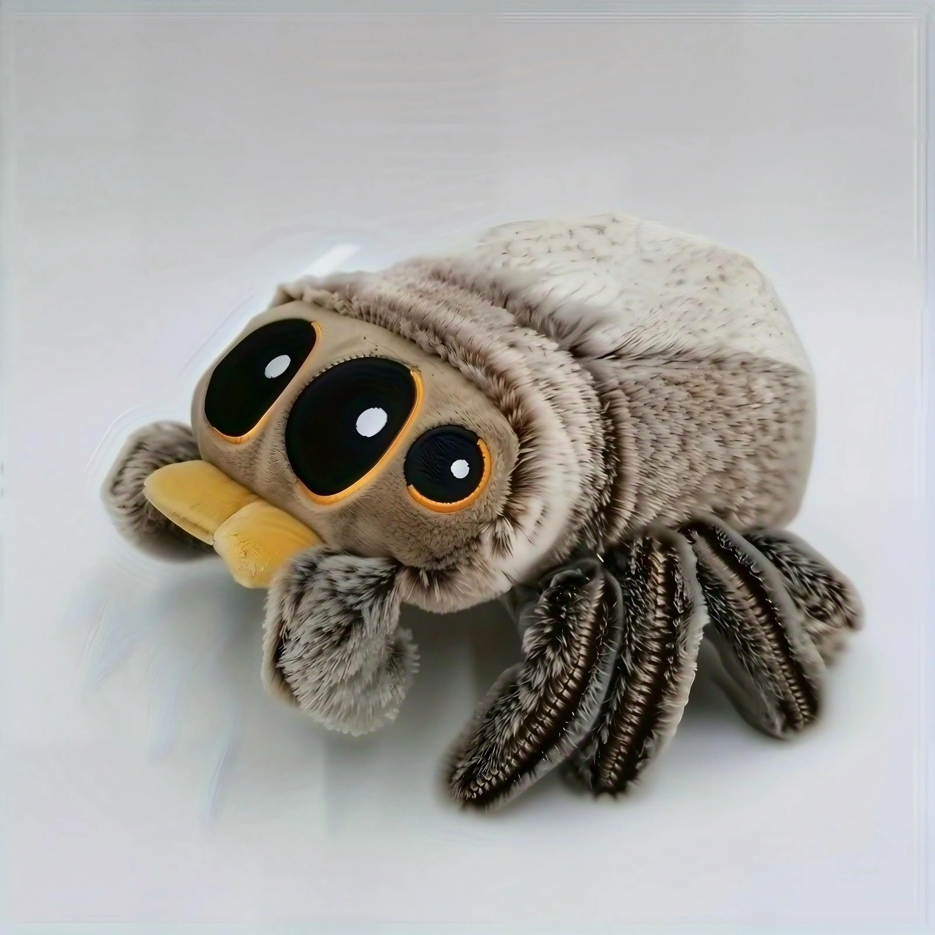 Simulated Spider Stuffed Plushie - Polyester Fiber Filled, Soft, Lint-Free, 5*6 inches, Playful Toy for Pranks, Ideal All-Occasion Gift for Family Gathering Interaction
