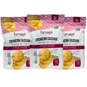 Fumage Crunchy Cassava CHIPS- Garlic Flavor - 200 gr (ORGANIC)