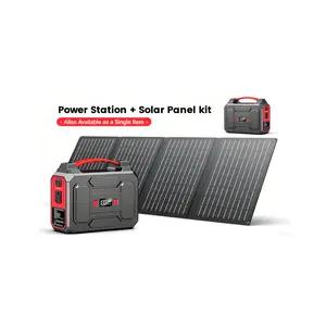 146Wh Portable Power Station, Optional 40W Solar Panel Kit, AC/DC/USB Multi Output Backup Battery，110V Outlet Solar Power Banks, Camping Power Supply for Laptop, Hurricane Supplies