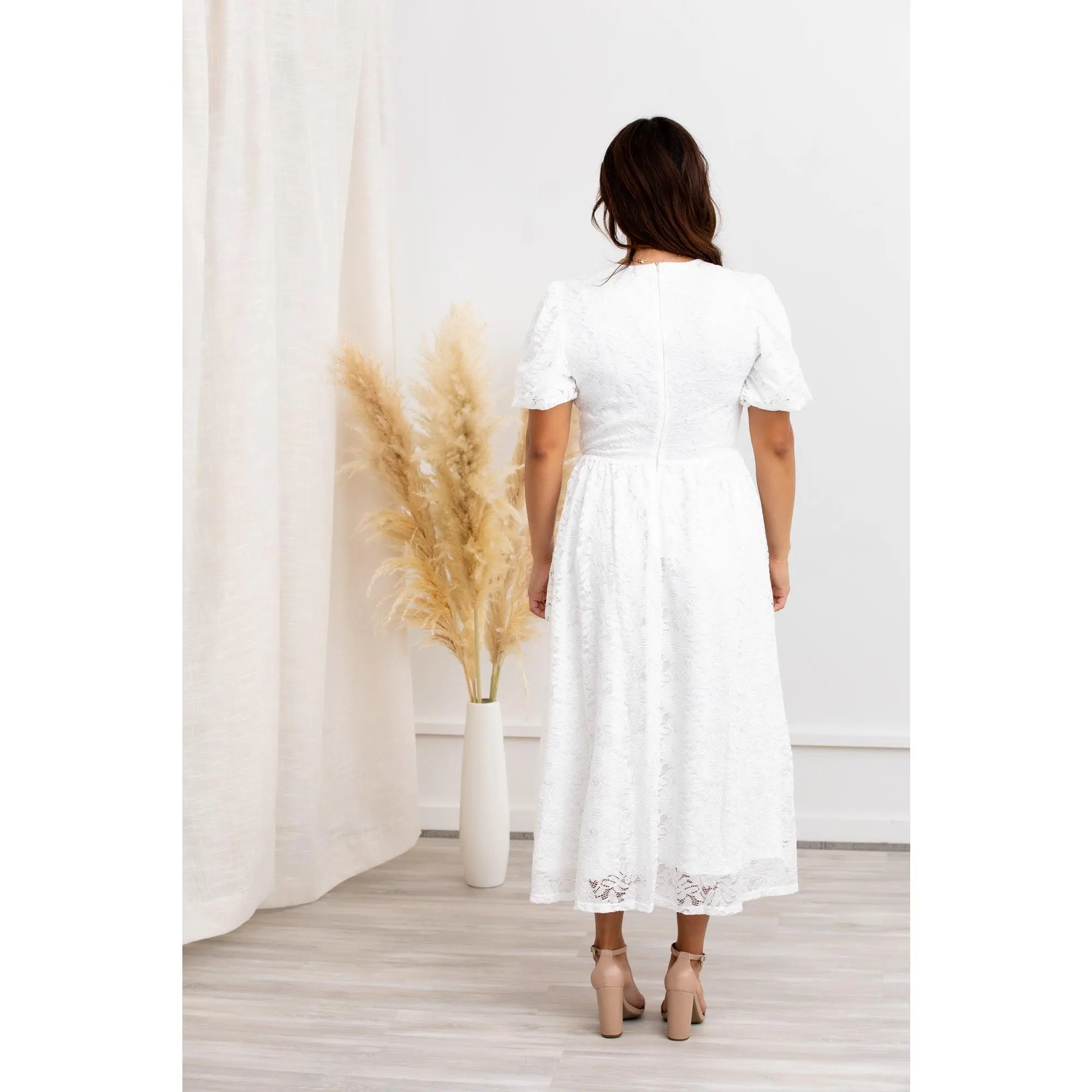 Modest White Lace Midi Dress  Myla Lace Midi - TikTok Shop