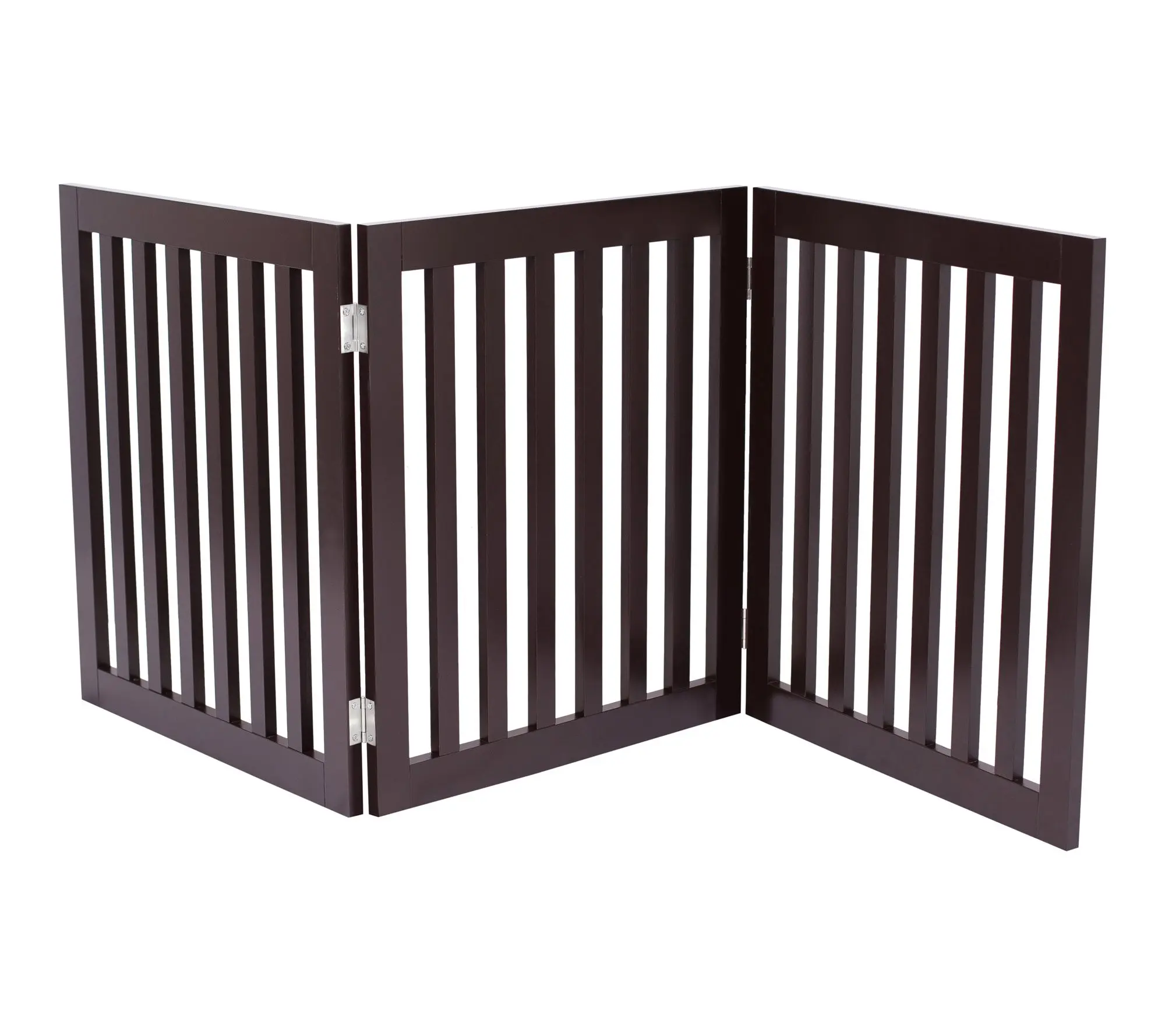 BirdRock Home Wooden Freestanding 24" Foldable Dog Gate