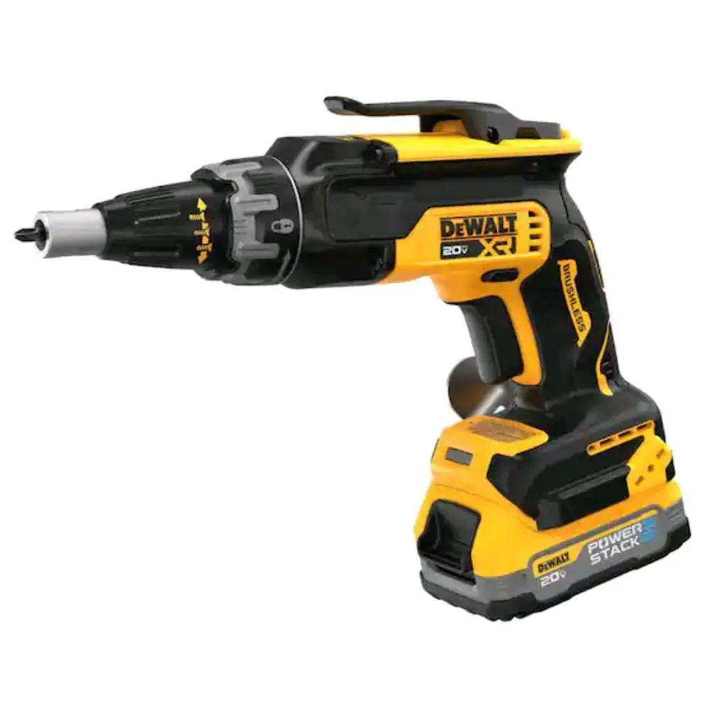 DEWALT 20V MAX Brushless Construction Screw Gun Kit, Includes 1.7AH Battery and Charger, Ideal for DIY Home Projects