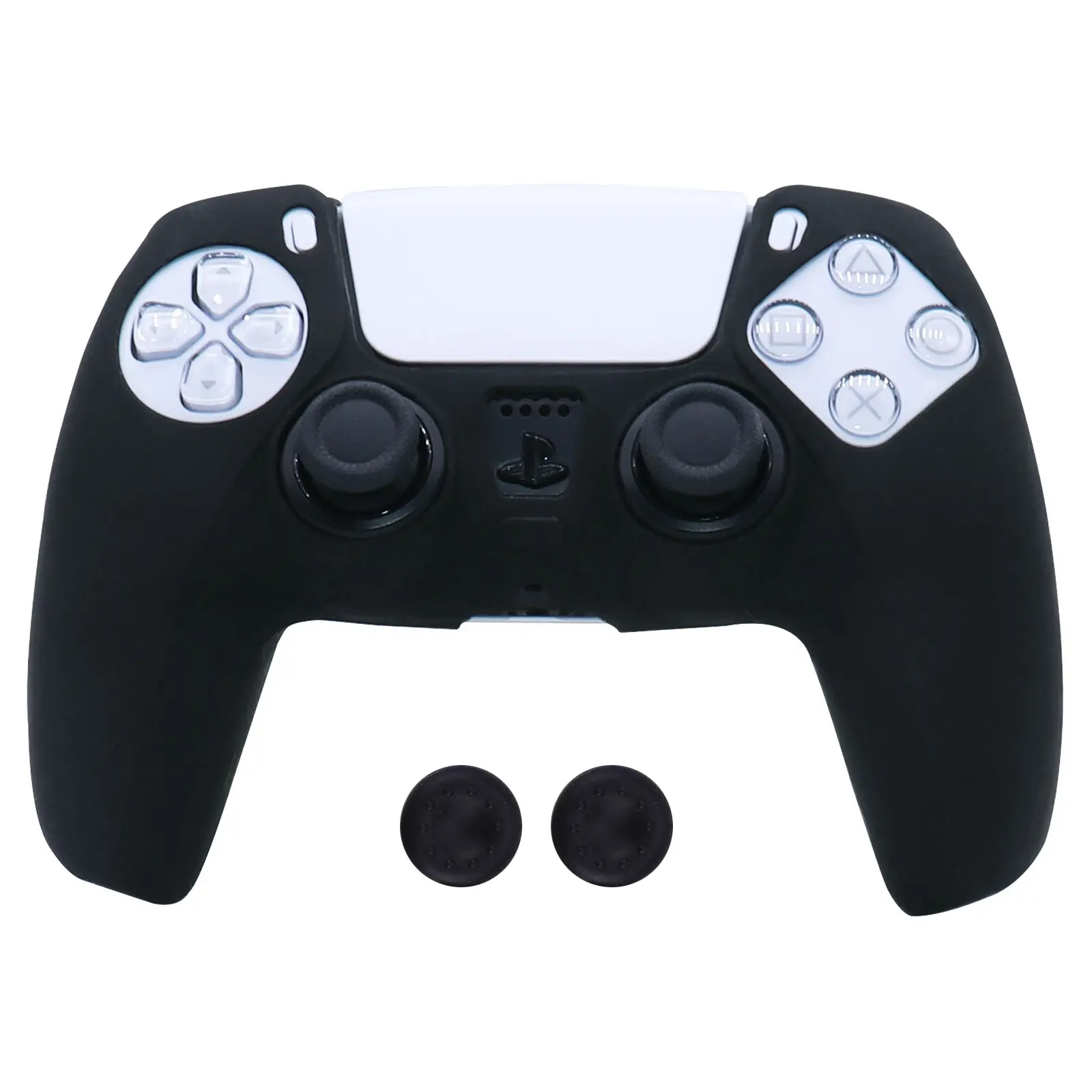 Soft Silicone Case For Playstation 5 Controller Skin Protection Cover For PS5 Gamepad Controle Controller Cases with Grip Caps, Gaming Accessories, Game Console Accessories