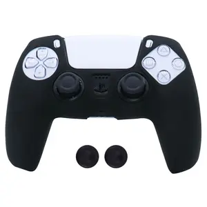 Soft Silicone Case For Playstation 5 Controller Skin Protection Cover For PS5 Gamepad Controle Controller Cases with Grip Caps, Game Console Accessories