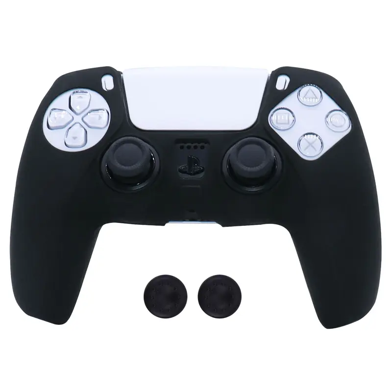 Soft Silicone Case For Playstation 5 Controller Skin Protection Cover For PS5 Gamepad Controle Controller Cases with Grip Caps, Gaming Accessories, Game Console Accessories