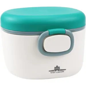 1Pcs Baby Formula Dispenser with Scoop and Leveller, Portable Milk Powder Container, Cute Formula Travel Container for Outdoor and Room Use (Green, 230g)