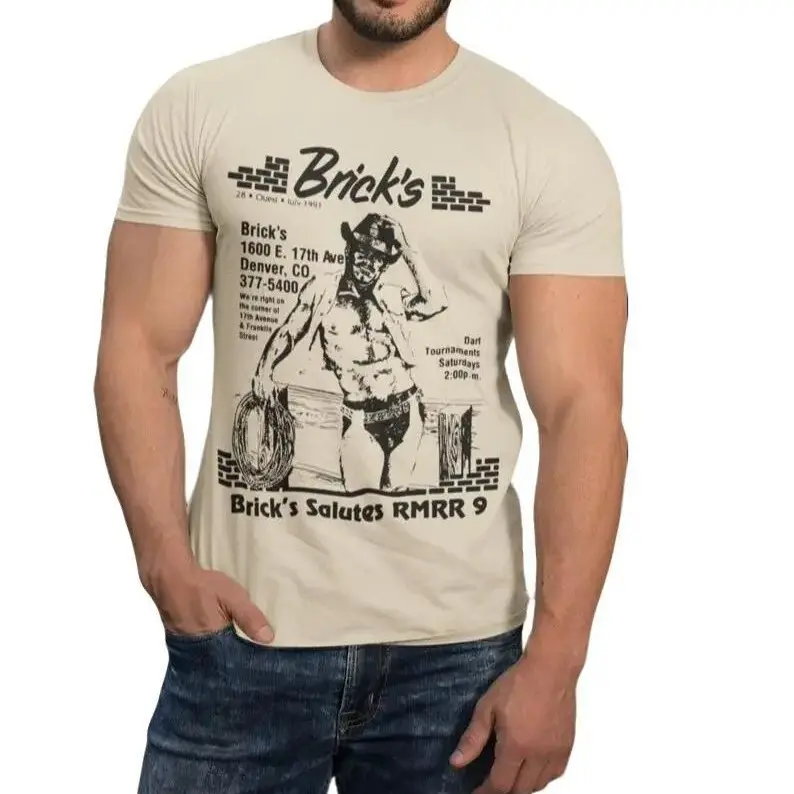 Gay Cowboys Shirt, Bricks Denver Colorado Bar Retro Queer Rodeo Tee, Vintage Gay Nostalgia LGBTQ History Western Gift, Hippie Pride Clothing