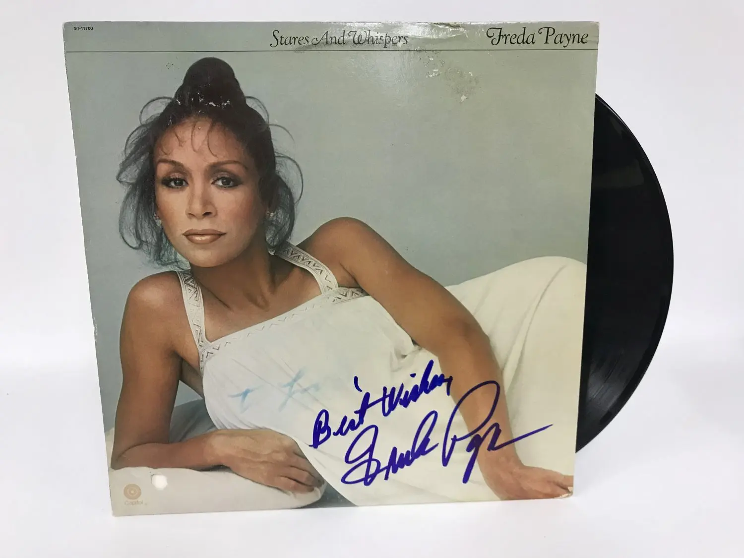 Freda Payne Signed Autographed "Stares and Whispers" Record Album - COA Matching Holograms