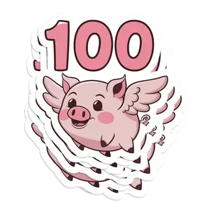 100 Custom Vinyl Waterproof Stickers - Next Day Fast Shipping