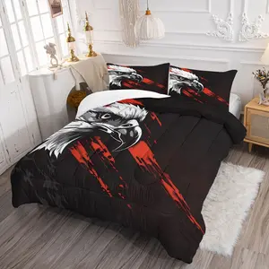 American Eagle Digital Print Bedding Set, 2/3pcs Comforter Set with Pillowcases, Lightweight & Durable, Perfect for Man Cave & Bedroom Decor