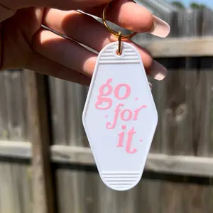 Go For It Motel Keychain