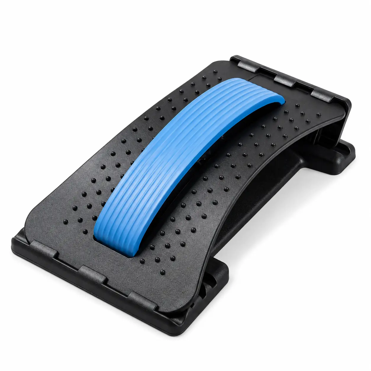 Back Stretcher for Lower Back Pain Relief, 4 Level Adjustable Lumbar Back Cracker Board, Back Cracking Device, Back Massager for Scoliosis, Spine Decompression and Lumbar Decompression(Black)
