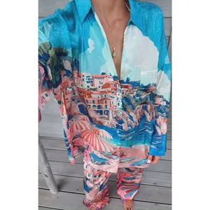 OASIS BEACH CLUB PANT PJ SET