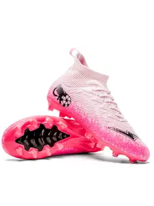 Men's Football Shoes, Outdoor Lawn Sports, Anti-Slip Design, Lightweight, Comfortable, Unisex Adult Student Youth, Daily Training Fg Style