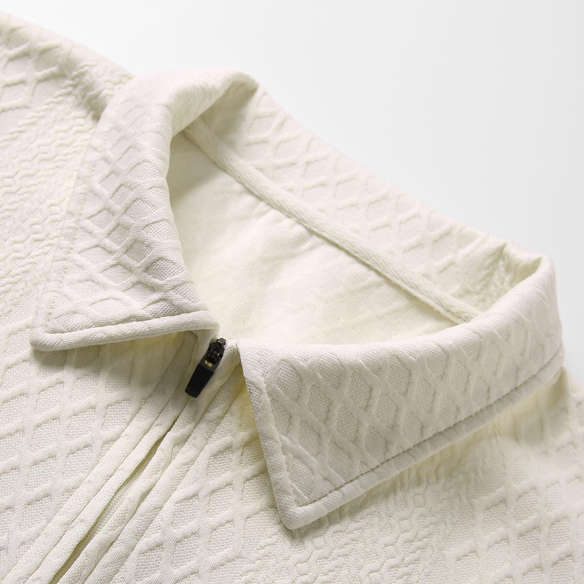 Men's Summer Casual Sports Suit Polo Shirt Short Sleeve and Drawstring Pocket Shorts