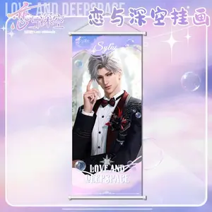 Love and Deep Space Hanging Poster, Anime Game Peripheral Oil Painting Revolving Poster