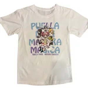 Y2K Madoka Magica Anime Graphic T-Shirt - Vintage Graphic Tee – Menswear & Womenswear – Streetwear Tops – Casual Cotton Crewneck Shortsleeve T-shirt