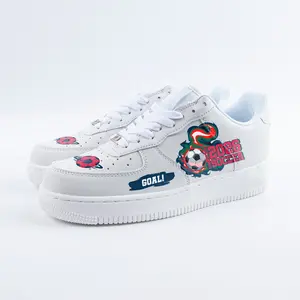 2026USA-Canada-Mexico Soccer Fire Design Custom Force Sneakers