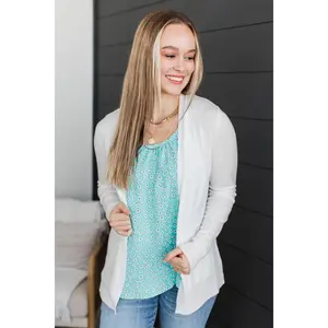 Move With Confidence Knit Cardigan- Ivory