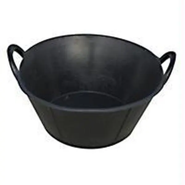 Miller Mfg Co Inc Rubber Tub With Handles- Black 6.5 Gallon - DF650D