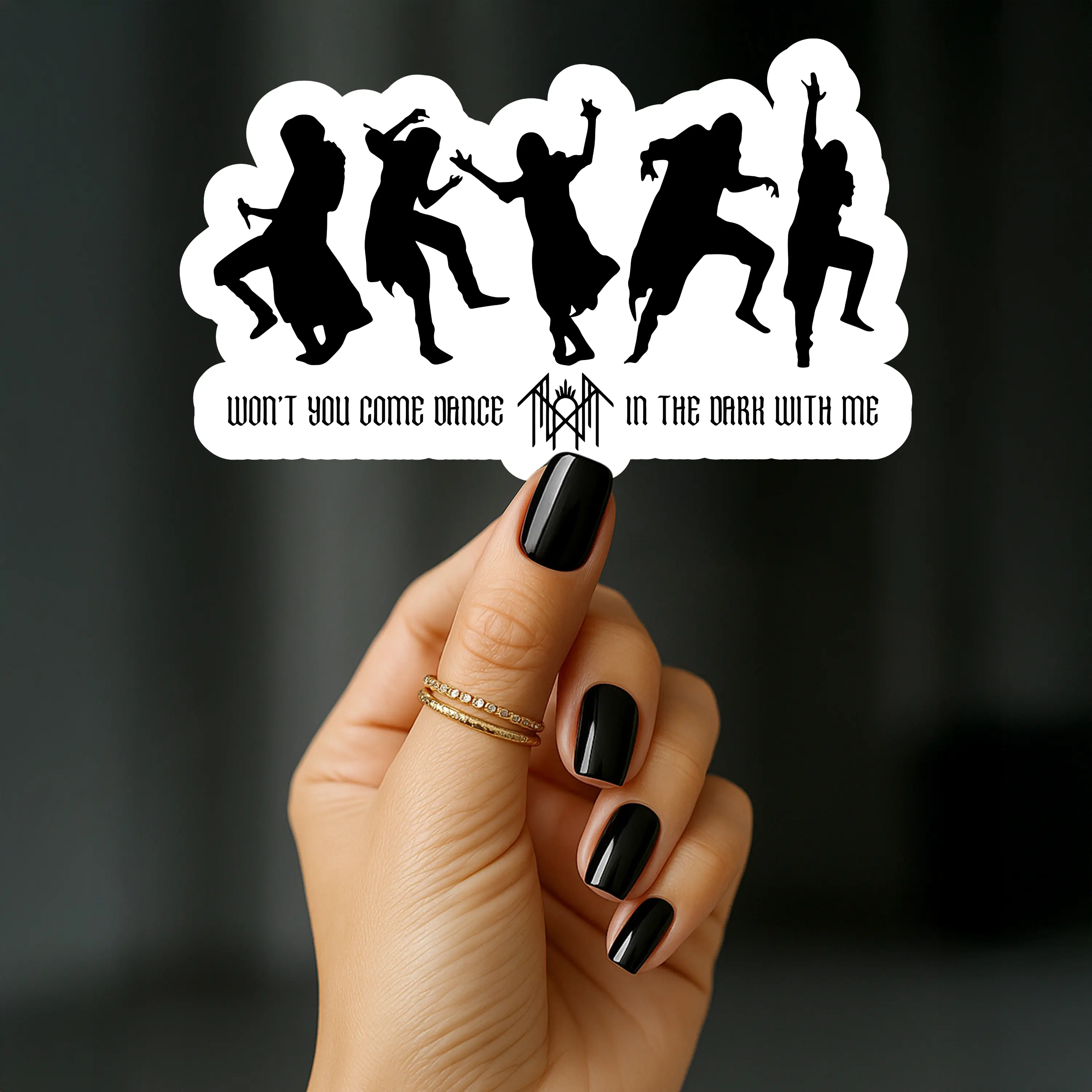 Sleep Token Dancing Sticker Sleep Token Vessel Dancing Silhouettes Sticker with Lyric “Won’t You ...