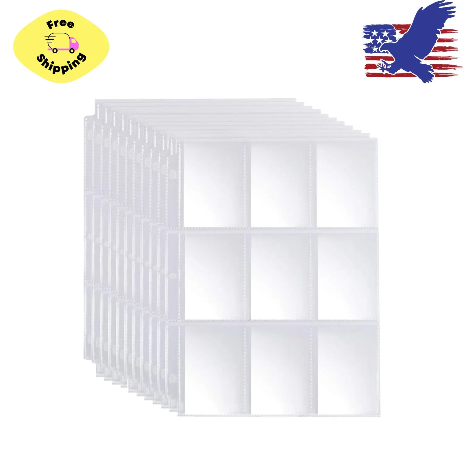 9 Pocket Page Protector - 648 Pockets Premium