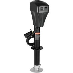VEVOR Electric Trailer Jack, 5000 lbs, Heavy Duty RV Electric Power Tongue Jack with 7-pin Connector, Manual Crank Handle & Weatherproof Jack Cover, 10"-28.3" Lift, for Trailers, Campers & RVs, Black