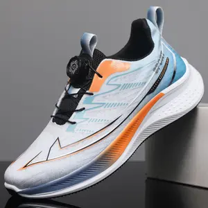 Men's Ice Silk Mesh Breathable Running Shoes Summer Non-Slip Shock-Absorbing Ultra-Light Trendy Jogging Sneakers
