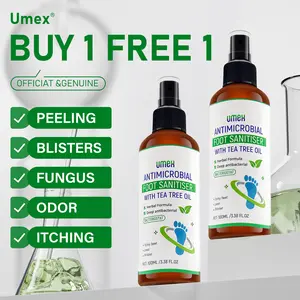 Umex Buy One Get One Free – Tea Tree Foot Spray for Odor & Dry Heels | Soothes & Repairs Cracked Skin | Fast-Absorbing 100ml | Aloe Vera & Natural Formula Moisturizing Foot Care