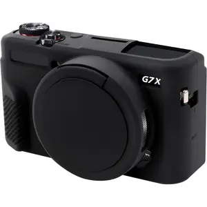 Soft   G7X Mark II Case, Protective Cover Rubber for  PowerShot G7 X Mark II Digital Camera, Protector Camera Sleeve with Removable Lens Cover, Black