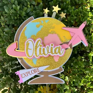 Personalized Adventure Awaits Cake topper