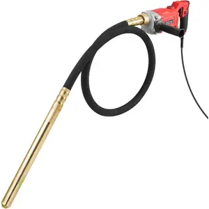 VEVOR Concrete Vibrator, 1300W Power, 16000 Vibrations Per Minute, Durable 2HP Copper Engine, Portable for Construction, Comes with 14.75ft Shaft, Ideal for Removing Air Pockets SmoothingVEVOR Super Brand Day
