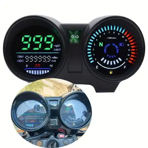 LED RPM Meter Speedometer Digital Dashboard Electronics Panel for Motorcycle Brazil TITAN 150 for HONDA CG150 Fan150 2010 2012