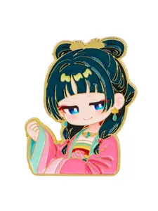 Anime Girl Pins and Badges, Clip in Unique Zinc Alloy Cartoon Style, Unisex Fashion Accessories, Perfect Birthday Gift, All Seasons