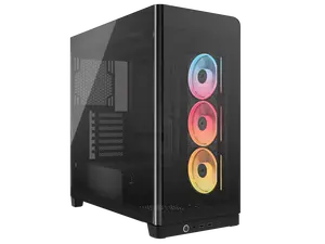 CORSAIR FRAME 4500X LX-R RGB LINK Panoramic Glass Mid-Tower PC Case – Panoramic Glass Exterior – InfiniRail™ Fan Mounting System – Fits Dual 360mm Radiators – ASUS BTF, MSI Project Zero, and Gigabyte  Project Stealth Compatible — Reverse-Ro