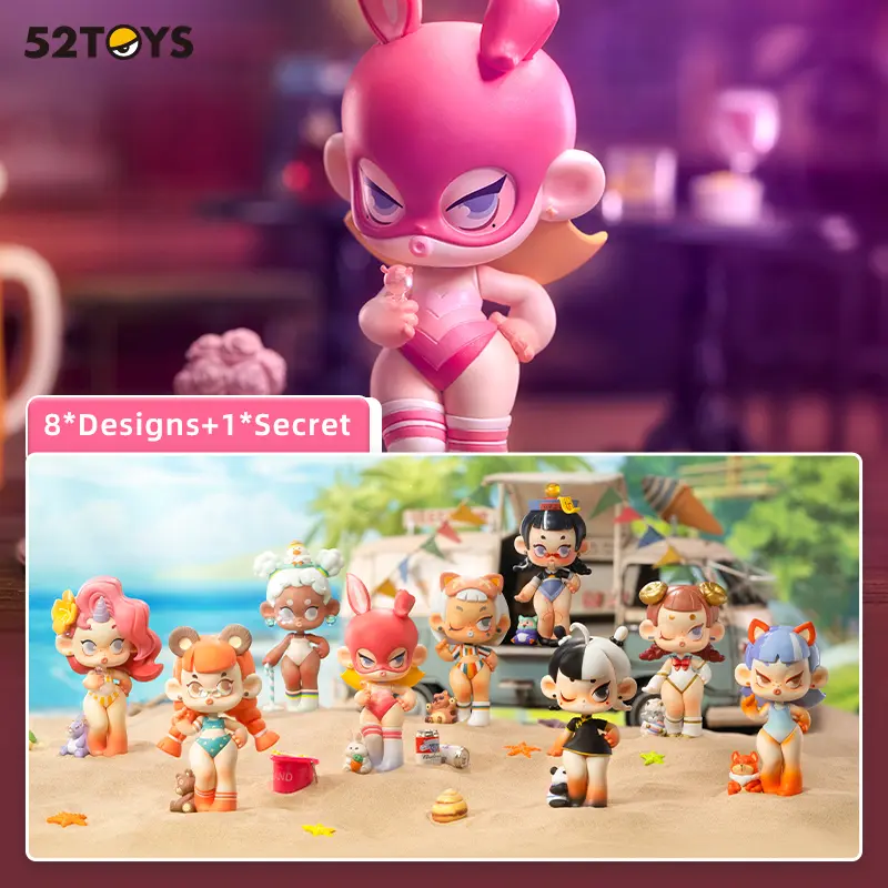52TOYS PIQIQI Little Monster Kawaii Creative Gift Room Decor Desktop Decoration Gift for Birthday Party