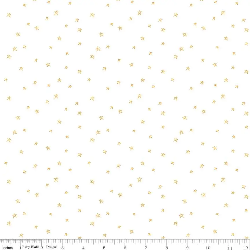 Fabric Riley Blake Daisy Farmhouse Stars Bee Plaids by the Quarter Yard C12039-DAISY