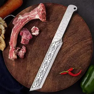 7.7 Inch Stainless Steel Meat Cleaver Knife, Hand Forging Kitchen Tool, Cooking & Fruit Knife, Top Gift Choice for Men and Women