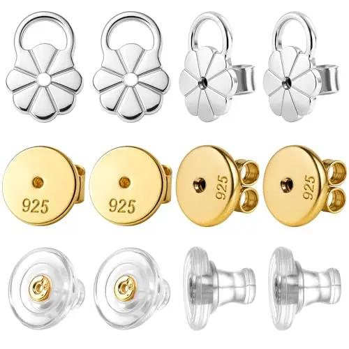 silver earr lifter+gold