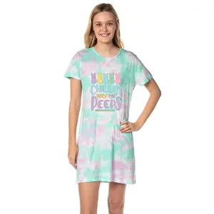 Easter Peeps Women's Chillin' Marshmallow Candy Pastel Nightgown Pajama