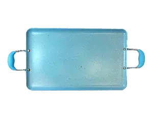 Neware Jade Marble Griddle for Gas & Ceramic Glass Top Stoves - Aluminium, Nonstick, Suitable for Breakfast Cooking Silicone Handles Thick  Cookware Pan