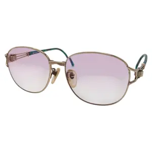 Pre-owned Yves Saint Laurent Iron Small Leather Goods Metal Sunglasses Frame