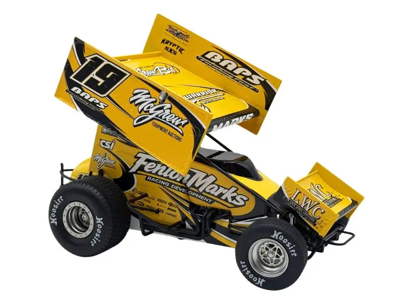 Brent Marks 2026 Fenton Marks Racing #19 Sprint Car Diecast 1:18 Scale Model - ACME A1826003