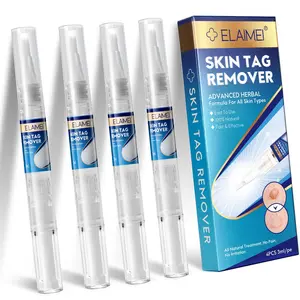 Skin Tag Remover, 1 Count Wart Removal Solution with 4 Applicator Pens, Safe and Easy To Use Acne Treatment Product for Women & Men, Facial