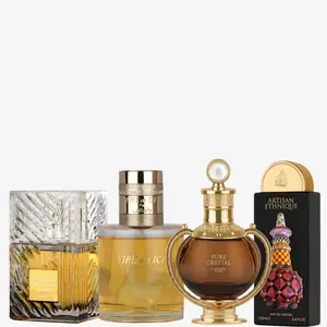 Lattafa KKhamrah Qahwa + Pure Crystal + Fire on Ice + Artisan Ethnique (4-Fragrance Set)