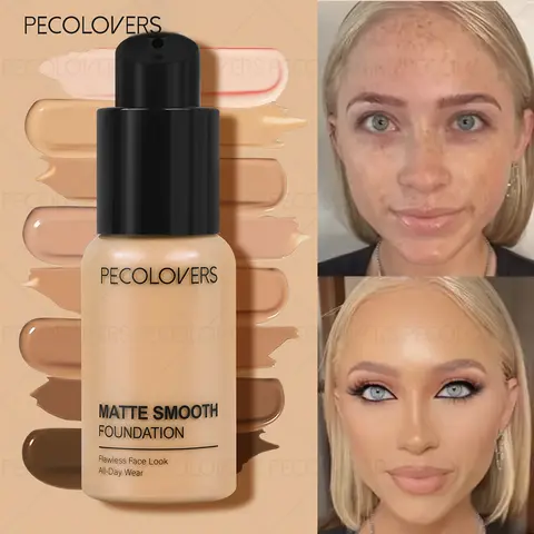 1pc Matte Smooth Affordable Foundation, Multi-Shade Flawless Coverage, Long-Lasting Wear, Lightweight Formula for All-Day Comfort, Ideal for a Natural Matte Finish, Flawless Complexion, Makeup Products