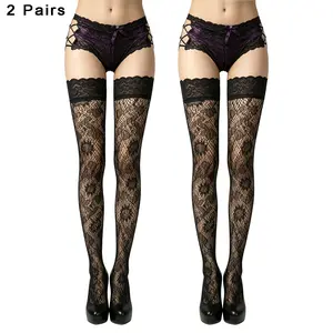 Harkapy 2Pairs Women’s Knee High Socks Thin Breathable Mesh Stockings, Soft Cotton Nylon Stretch High Socks, Solid Color Lightweight Summer Socks for Daily Wear & Outfit Styling