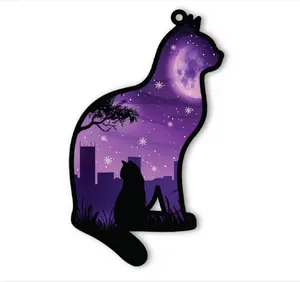 Christmas Ornament for Black Cat Lover, Black Cat Ornament for Christmas Tree, Xmas Gift for Cat Fans, for Pet Lovers