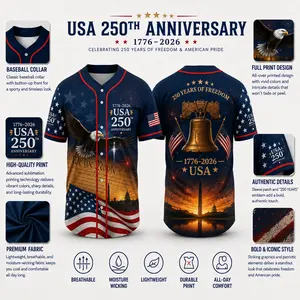 USA 250 Years of Freedom Baseball Jersey – Limited Anniversary Edition