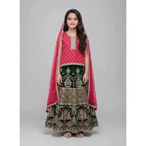 3 pc chiffon Lehnga